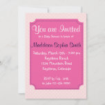 Cute Baby Shower Invitations<br><div class="desc">Personalised Pink Polka Dot Trendy Baby Shower Invitations The text and background colour on this cute Pink Polka Dots designed Baby Shower invitation is fully customisable. To change the text, use the personalise option. For more extensive changes to this adorable customised Pink Baby Shower invitation, such as changes to the...</div>