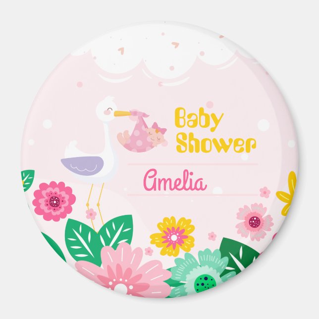 Cute Baby Shower  Magnet (Front)