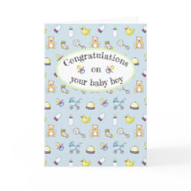 Cute baby shower pattern