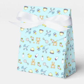 Cute baby shower pattern favour box