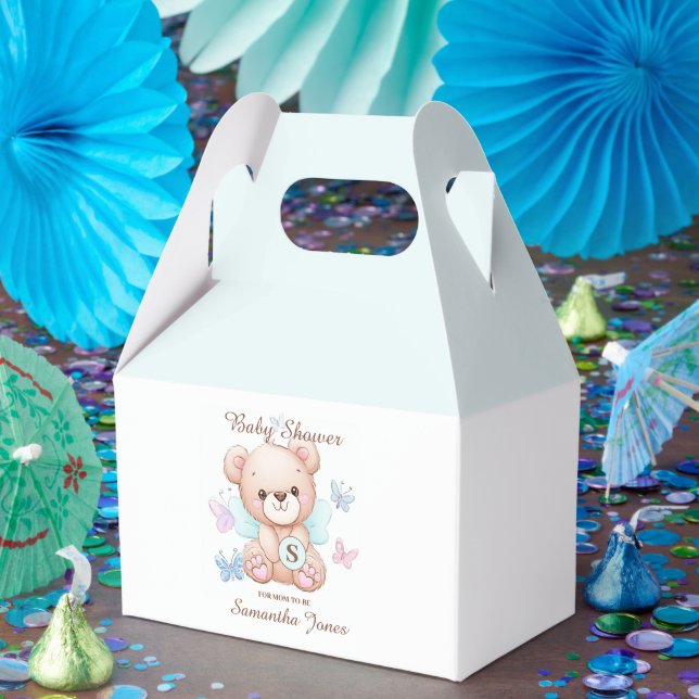 Cute Baby Shower Personalised Favour Box (Party)