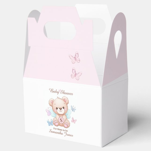 Cute Baby Shower Personalised Favour Box (Opened)
