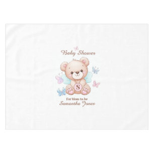 Cute Baby Shower Personalised Tablecloth