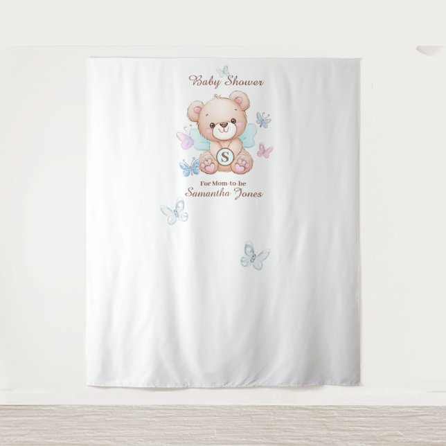 Cute Baby Shower Personalised  Tapestry (Front)