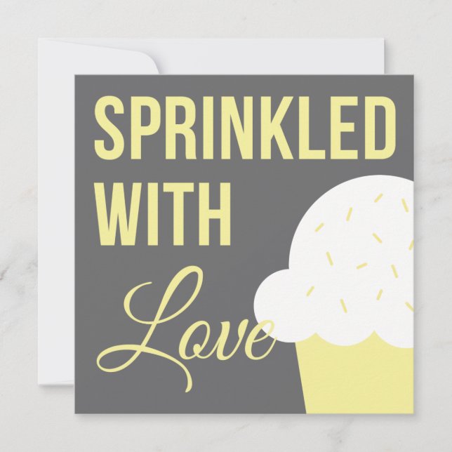 Cute Baby Shower | Sprinkled With Love Invitation (Front)