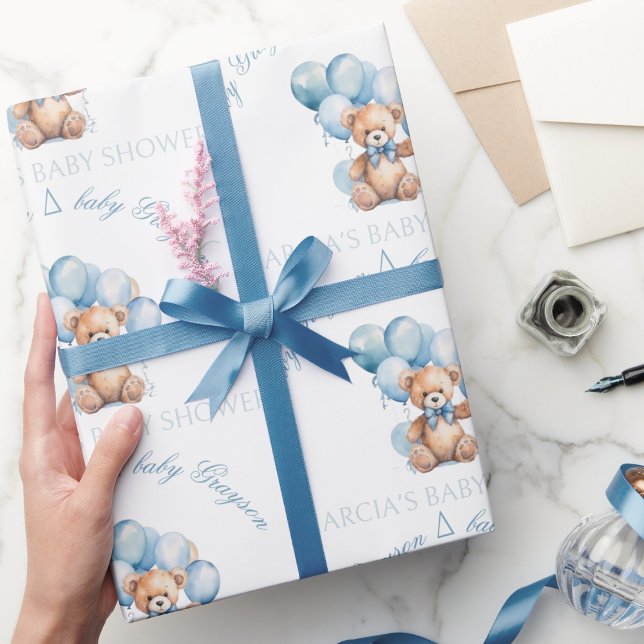 Cute Baby Shower Wrapping Paper For Baby Boy (Creator Uploaded)