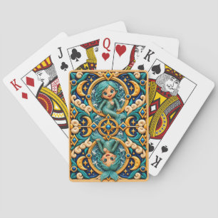 Cute Baby Siren, Mythical Playing Cards