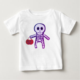 Cute Baby Skeleton Halloween Baby T-Shirt 