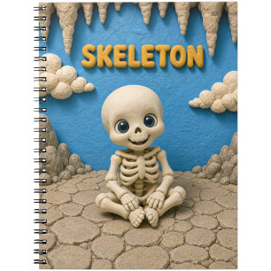 Cute Baby Skeleton, Mythical Notebook