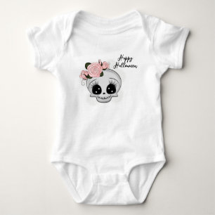 Cute Baby Skull Baby Bodysuit
