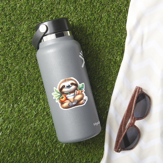 Cute Baby Sloth with Pumpkin Coffee and Pancakes w (HydroFlask Insitu)