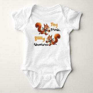 Cute Baby Squirrels Bodysuit, Bodysuit