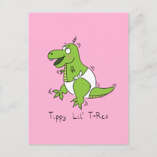 Cute Baby T-Rex Dinosaur Kids Postcard