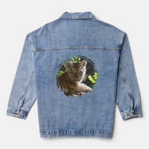 Cute Baby Tiger Denim Jacket