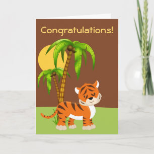 Cute Baby Tiger Greeting Card