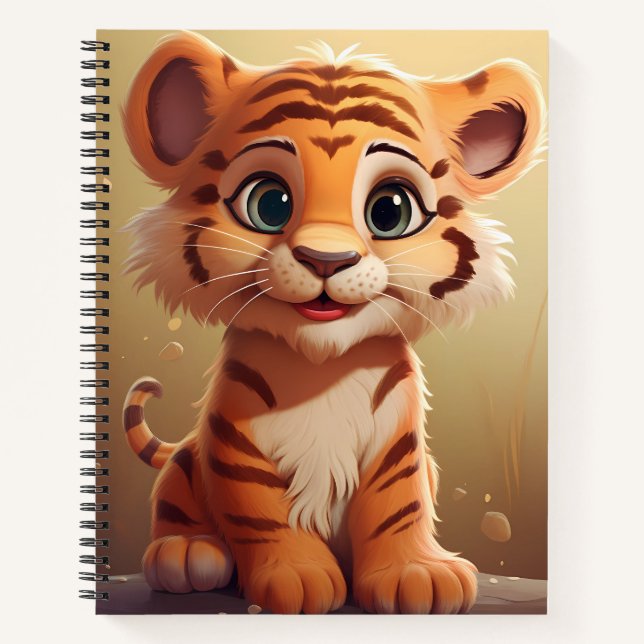 cute baby tiger notebook (Front)