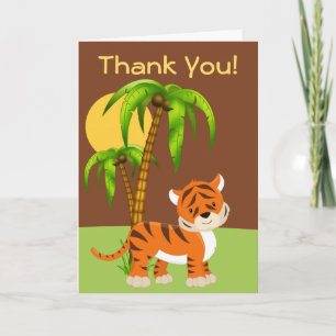Cute Baby Tiger Thank You Card