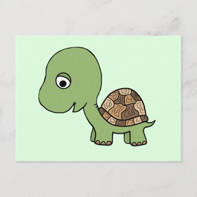 Cute Baby Tortoise Postcard (Front)