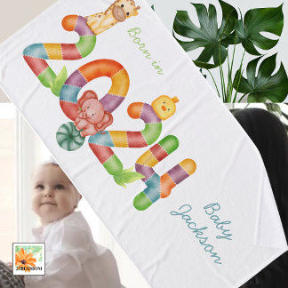 cute baby towel born in 2024 newborn gift