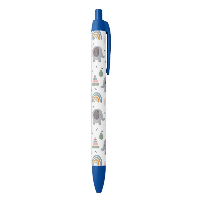 Cute Baby Toy Pattern Black Ink Pen (Bottom (Vertical))