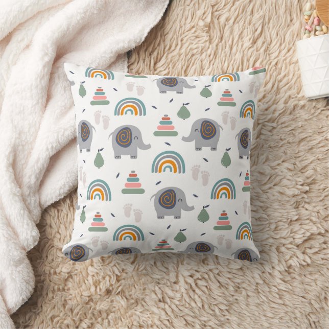 Cute Baby Toy Pattern Cushion (Blanket)