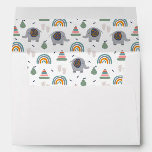 Cute Baby Toy Pattern Envelope