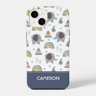 Cute Baby Toy Pattern iPhone 14 Case
