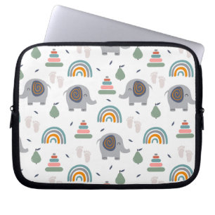 Cute Baby Toy Pattern Laptop Sleeve