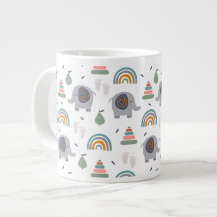 Cute Baby Toy Pattern Large Coffee Mug