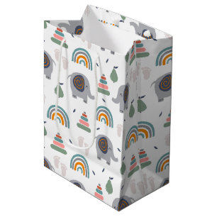 Cute Baby Toy Pattern Medium Gift Bag