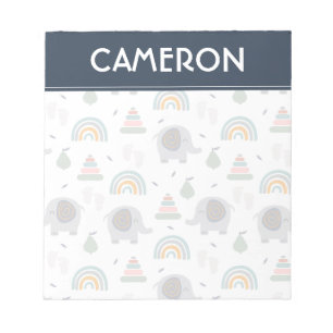 Cute Baby Toy Pattern Notepad