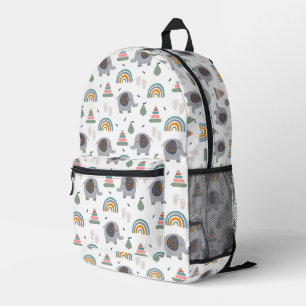 Cute Baby Toy Pattern Printed Backpack