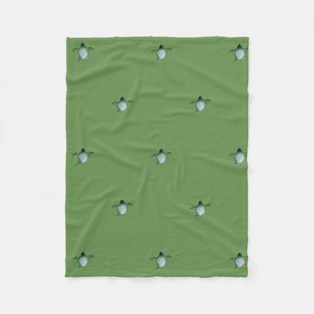 Cute baby turtle snug blanket (Front)