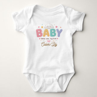 Cute Baby Typography – Pastel Nursery Quote Bodysuit