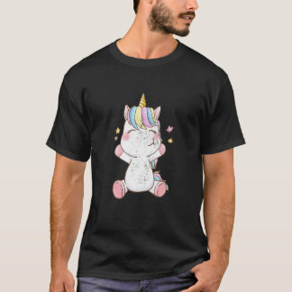 Cute Baby Unicorn Magical Unicorns Fantasy Animal  T-Shirt