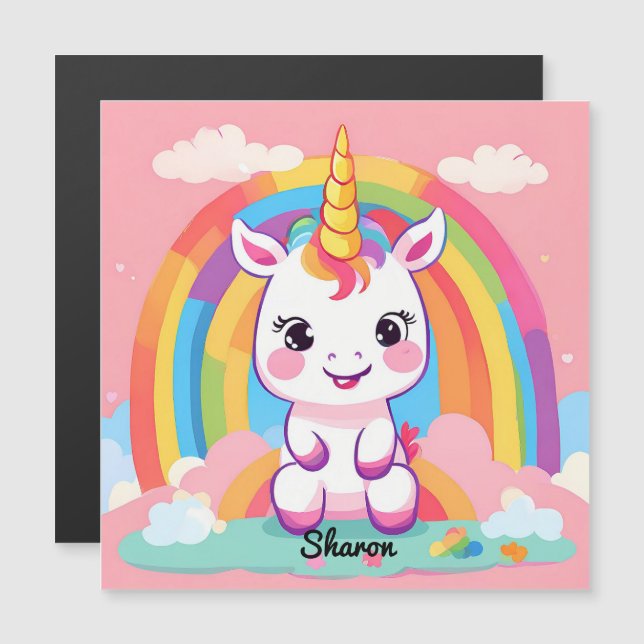 Cute Baby Unicorn Rainbow (Front/Back)