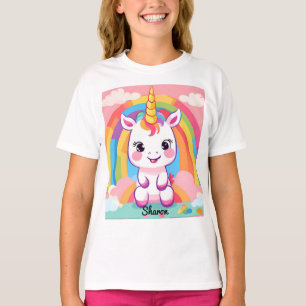 Cute Baby Unicorn Rainbow T-Shirt