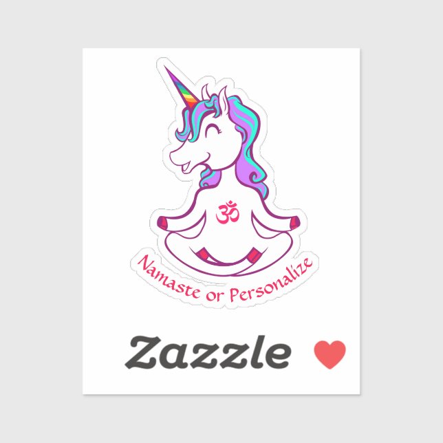 Cute Baby Unicorn Zen Yoga Meditation Namaste  (Sheet)