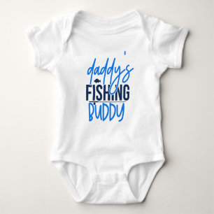 Cute baby unisex Daddy's Fishing buddy Bodysuit