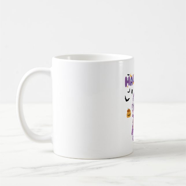Cute Baby Vampire Halloween Kawaii Design Coffee Mug (Left)