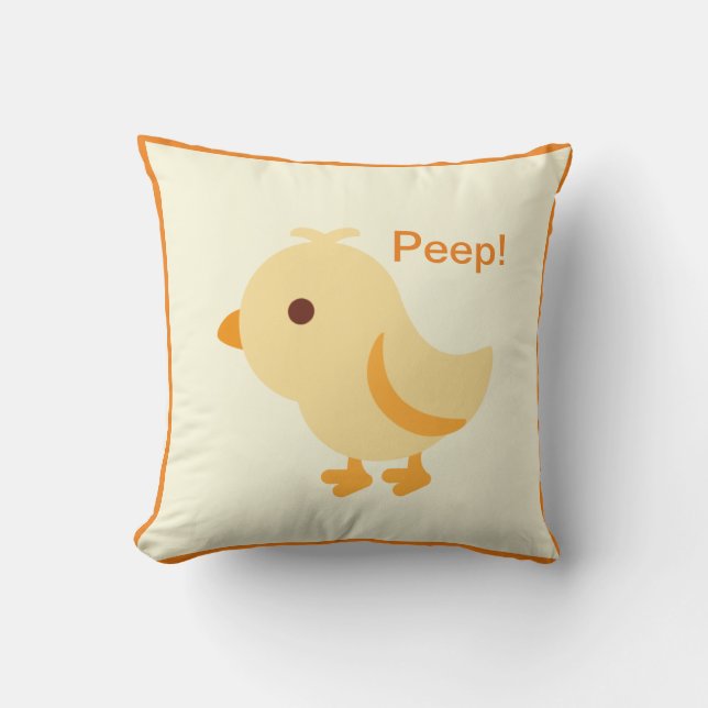 Cute Baby Yellow Chick Cushion (Front)