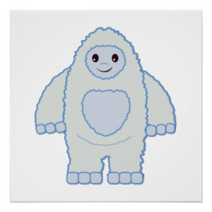 Cute Baby Yeti Poster