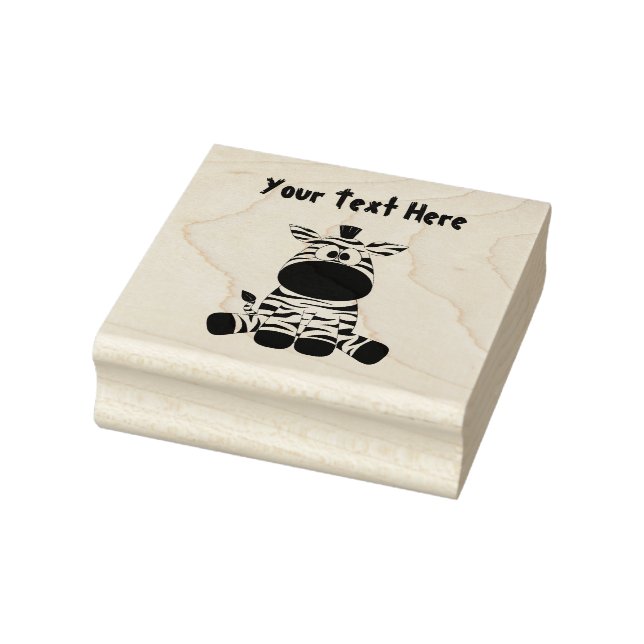 Cute Baby Zebra Rubber Stamp (Stamp)