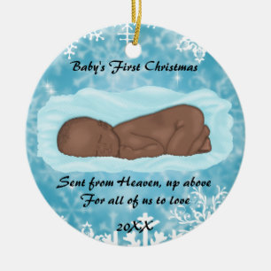 CUTE Baby's First Christmas Ceramic Tree Decoration