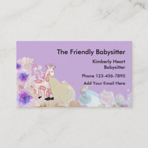 Cute Babysitter Businesscards Business Card
