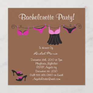 Cute Bachelorette Party Invitation