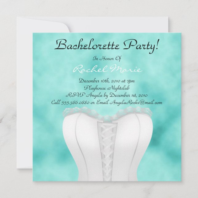 Cute Bachelorette Party Invitation (Front)