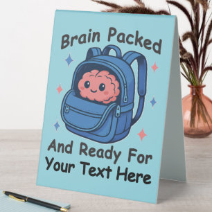 Cute Back-to-School Customisable “Brain Ready"