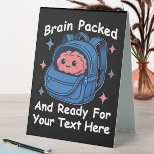 Cute Back-to-School Customizable “Brain Ready"