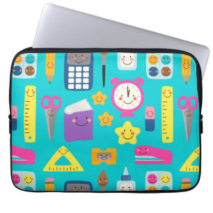 Cute Back to School Kawaii Classroom Supplies Laptop Sleeve